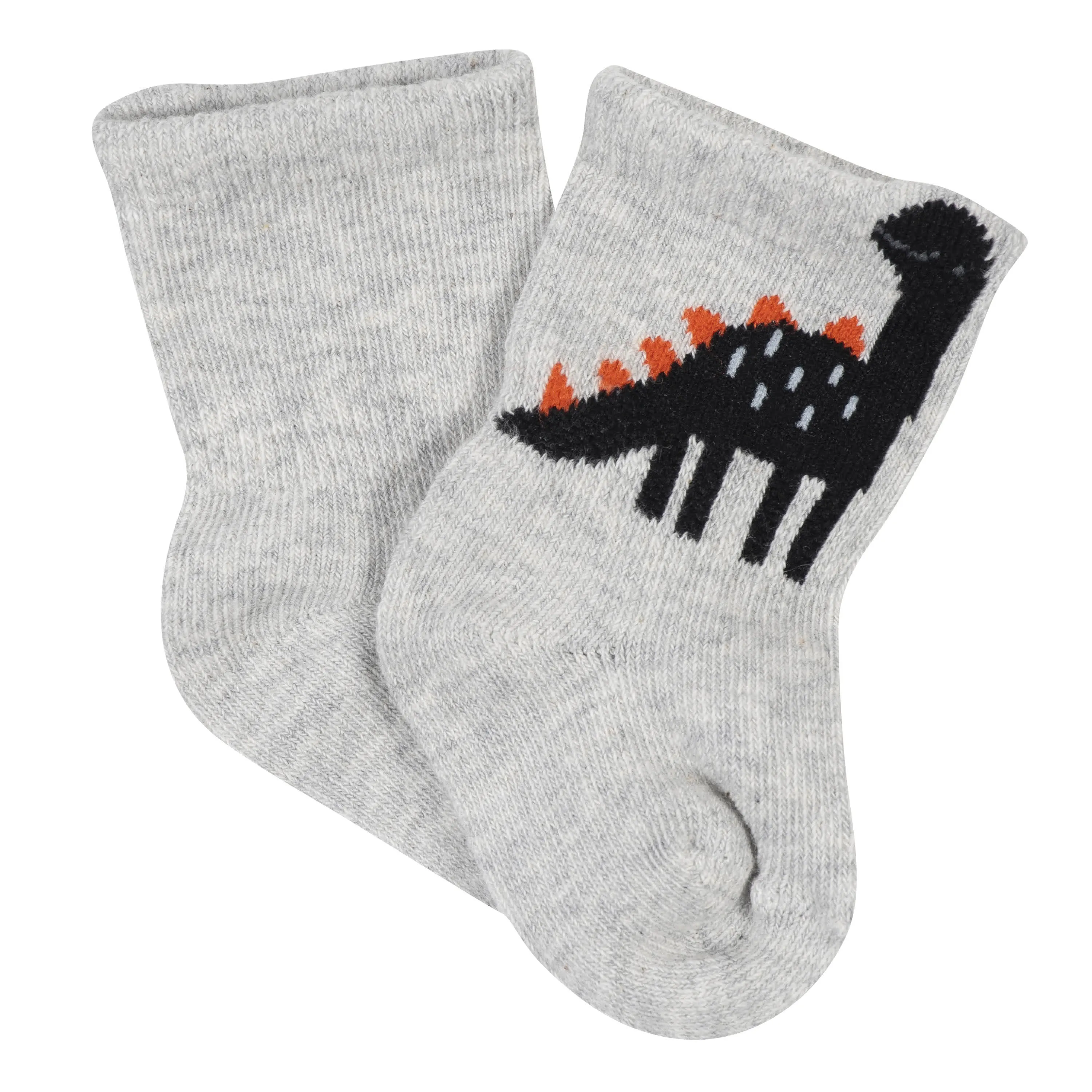 6-Pack Baby Boys Dino Wiggle Proof Socks