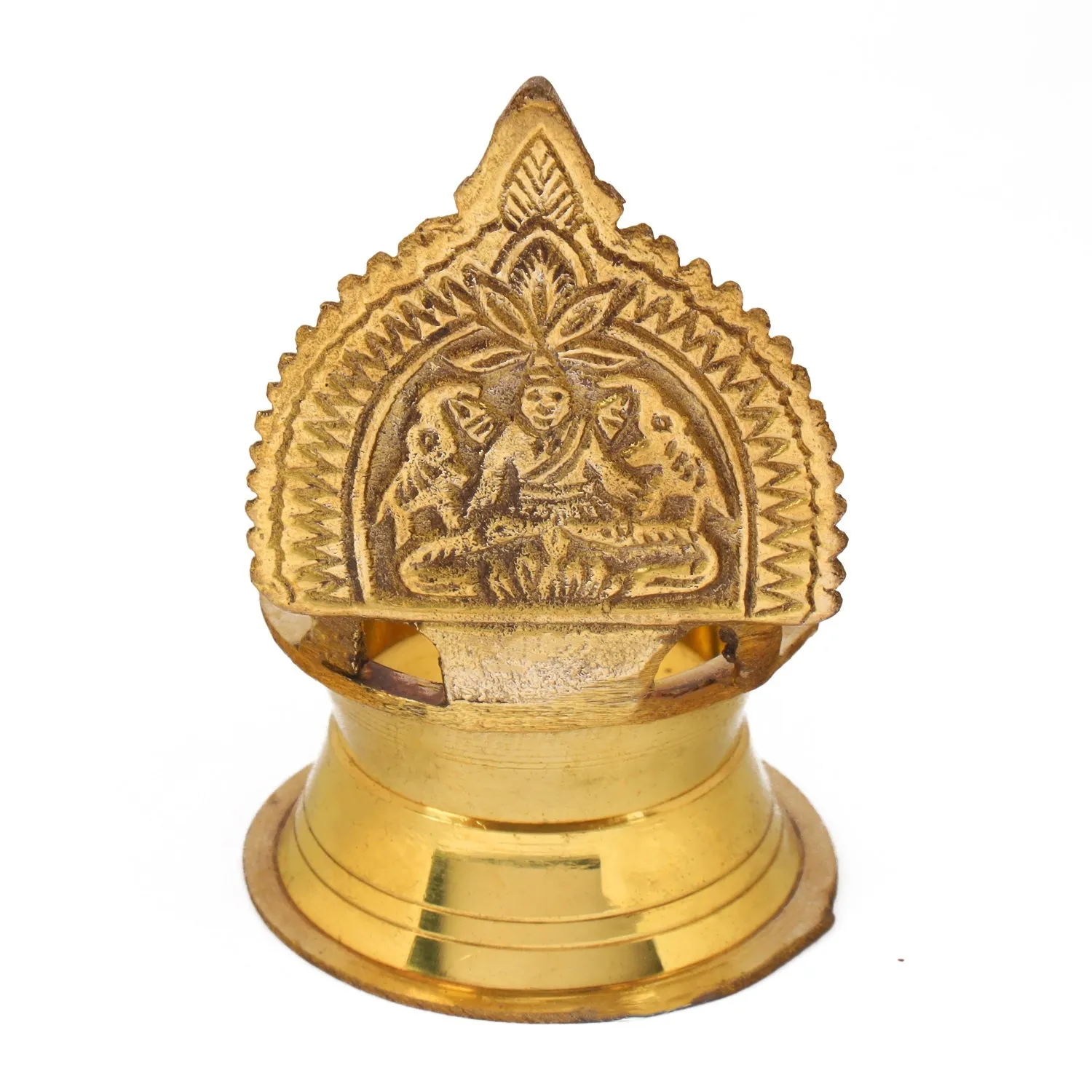 Agarbathi Stand - 2 Inches | Seven Star Design Agarbatti Holder/ Brass Incense Holder for Pooja/ 10 Gms Approx