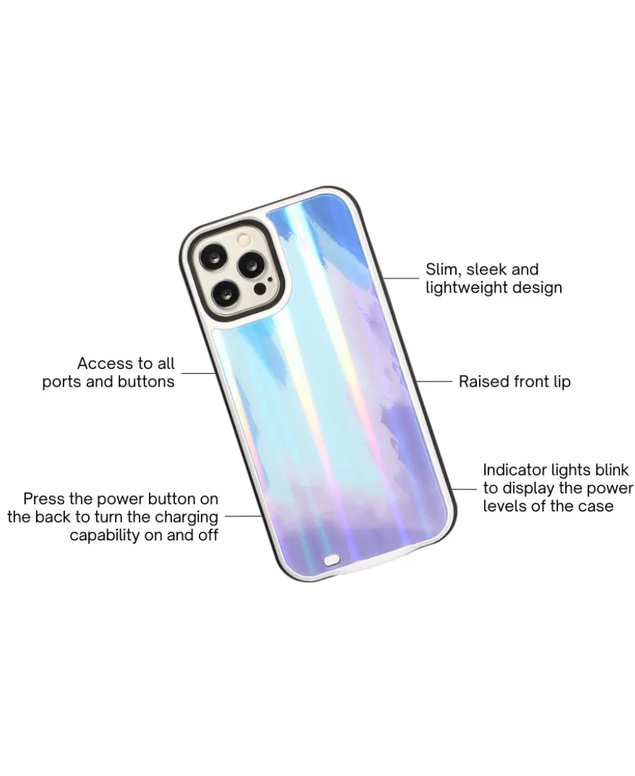 Blue Galaxy Laser Battery Case