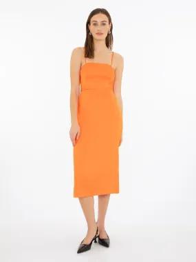 Canele Midi Dress in Orange