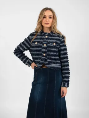 Coster Blue Stripe Denim Jacket