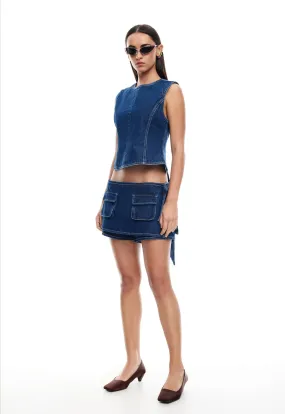 COUNTRYSIDE SKORT - BLUE DENIM