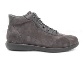 Frau uomo polacchini suede lab grigio