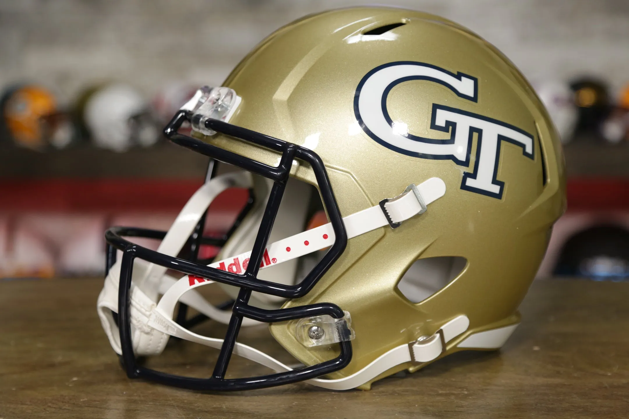 Georgia Tech Yellow Jackets Riddell Speed Replica Helmet