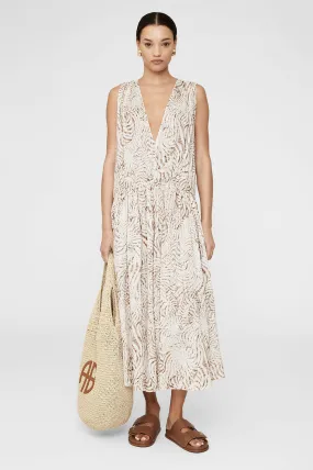 Mia Dress - Sand Seashell Print