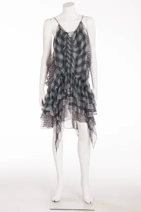 Roberto Cavalli - Printed Chiffon Spaghetti Strap Dress - IT 42