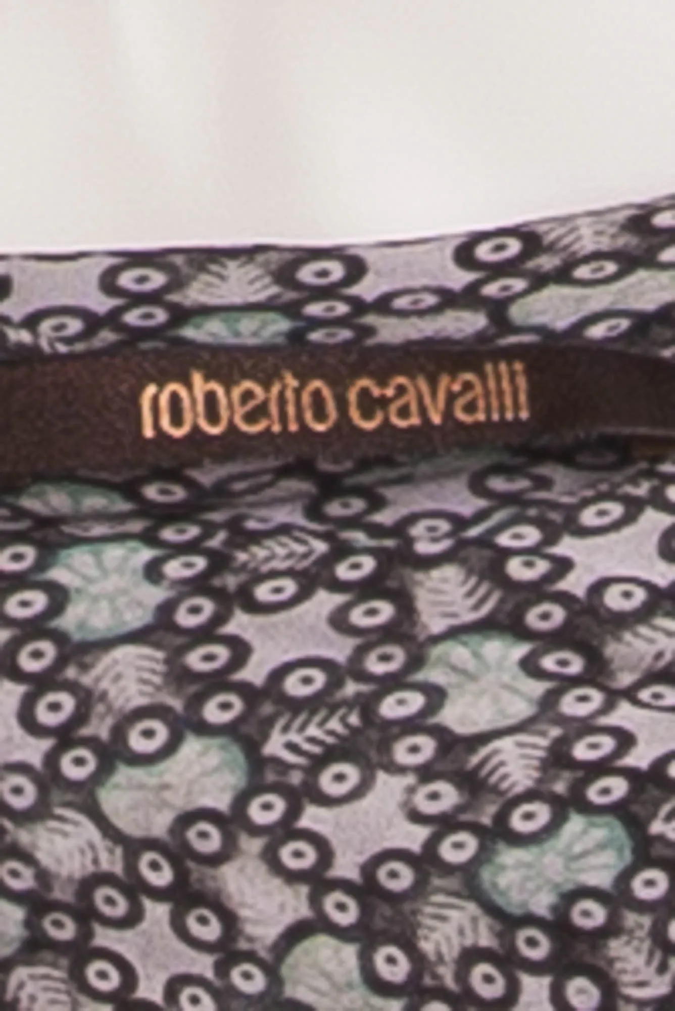 Roberto Cavalli - Printed Chiffon Spaghetti Strap Dress - IT 42