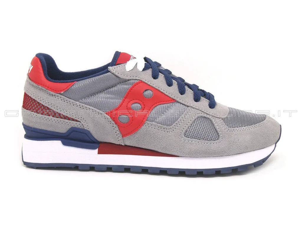 Saucony uomo Shadow Grigio Rosso Blu