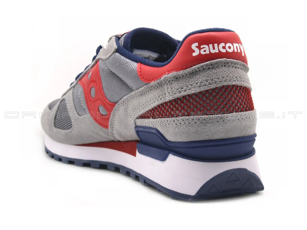 Saucony uomo Shadow Grigio Rosso Blu