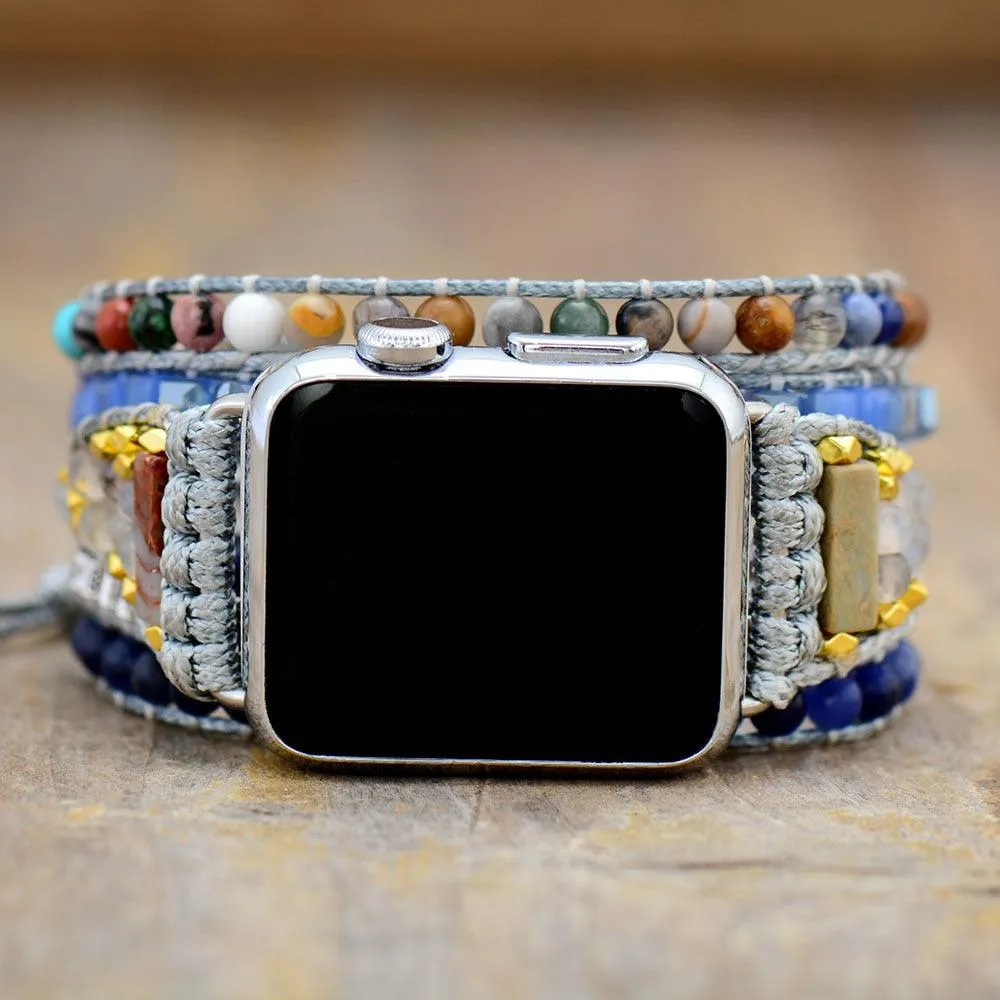 Sodalite & Agate Apple Watch Band