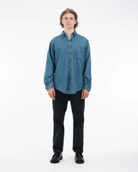 STANDARD BUTTON DOWN SHIRT DENIM USED