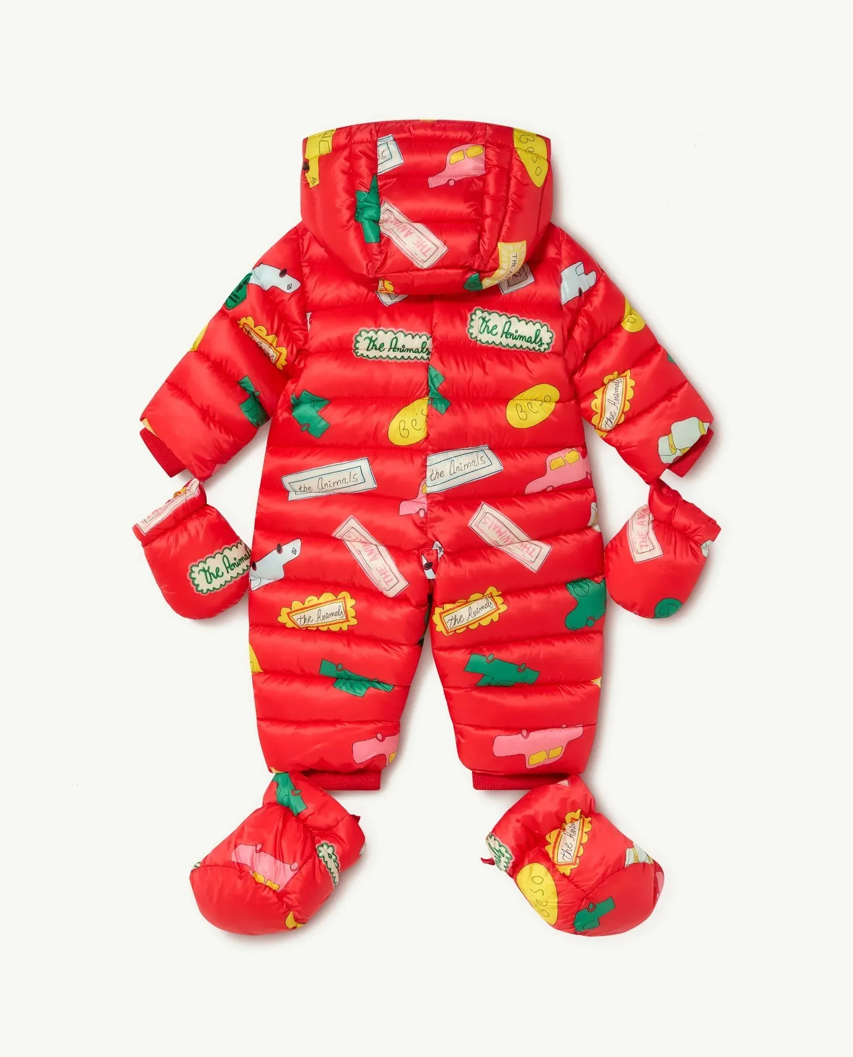 TAO The Animals Observatory FW23 Red Bumblebee Baby Coveralls Jacket