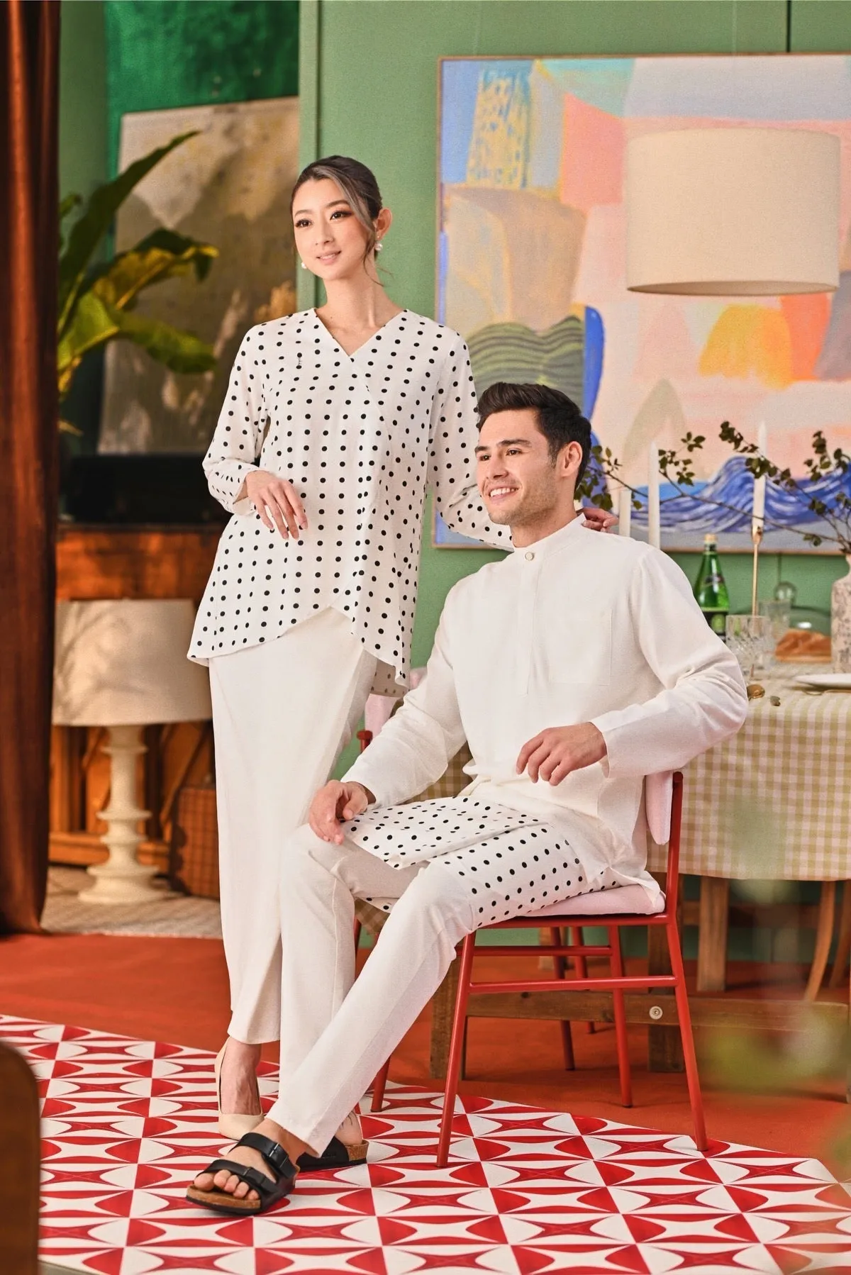 The Capai Men Baju Melayu Top - White