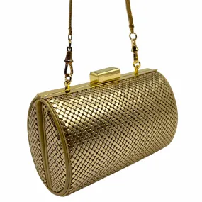 WHITING & DAVIS Mesh Evening Bag - Gold